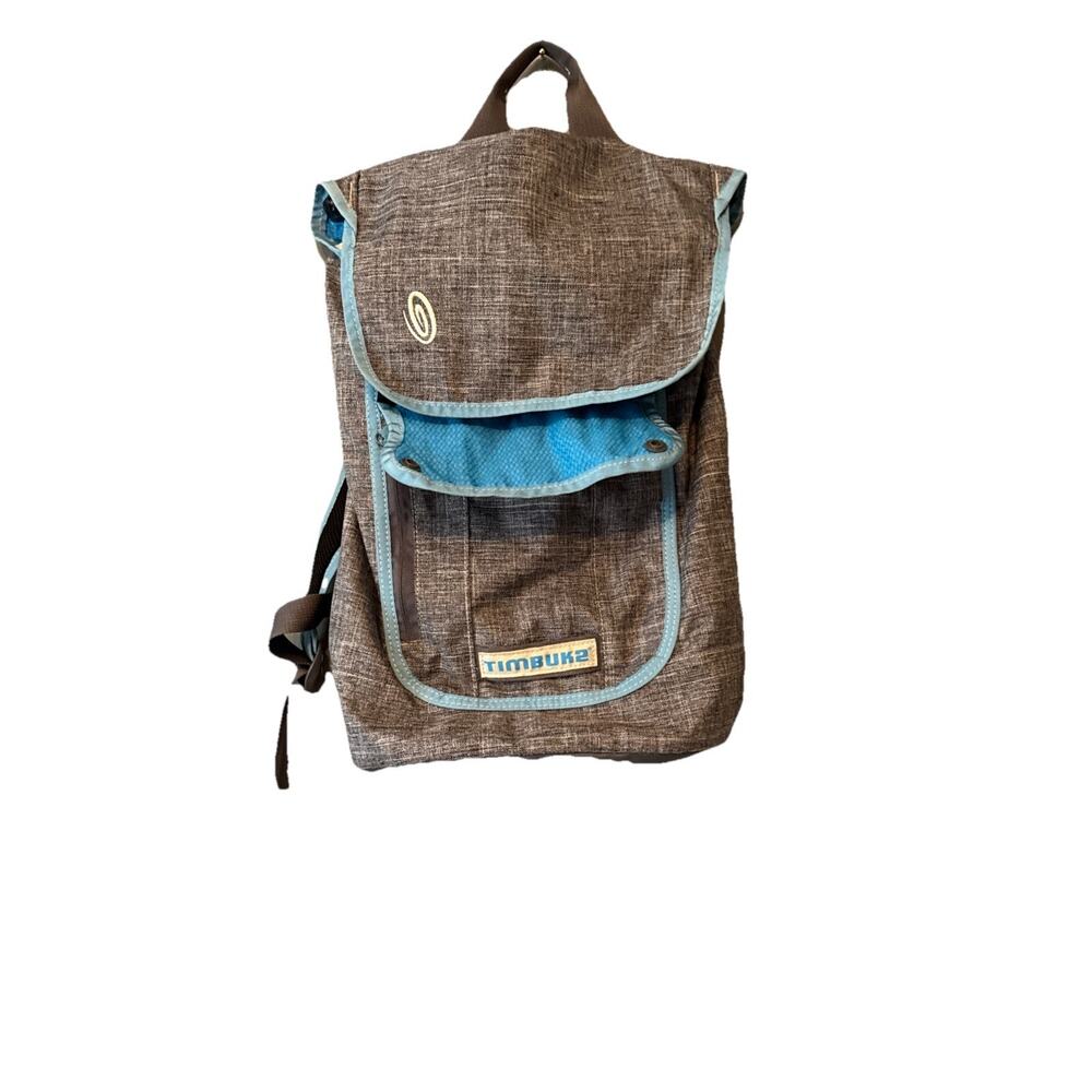 Timbuk2‎ Laptop Backpack Sunset Grey & Cyan Flip-Top Commuter Bag